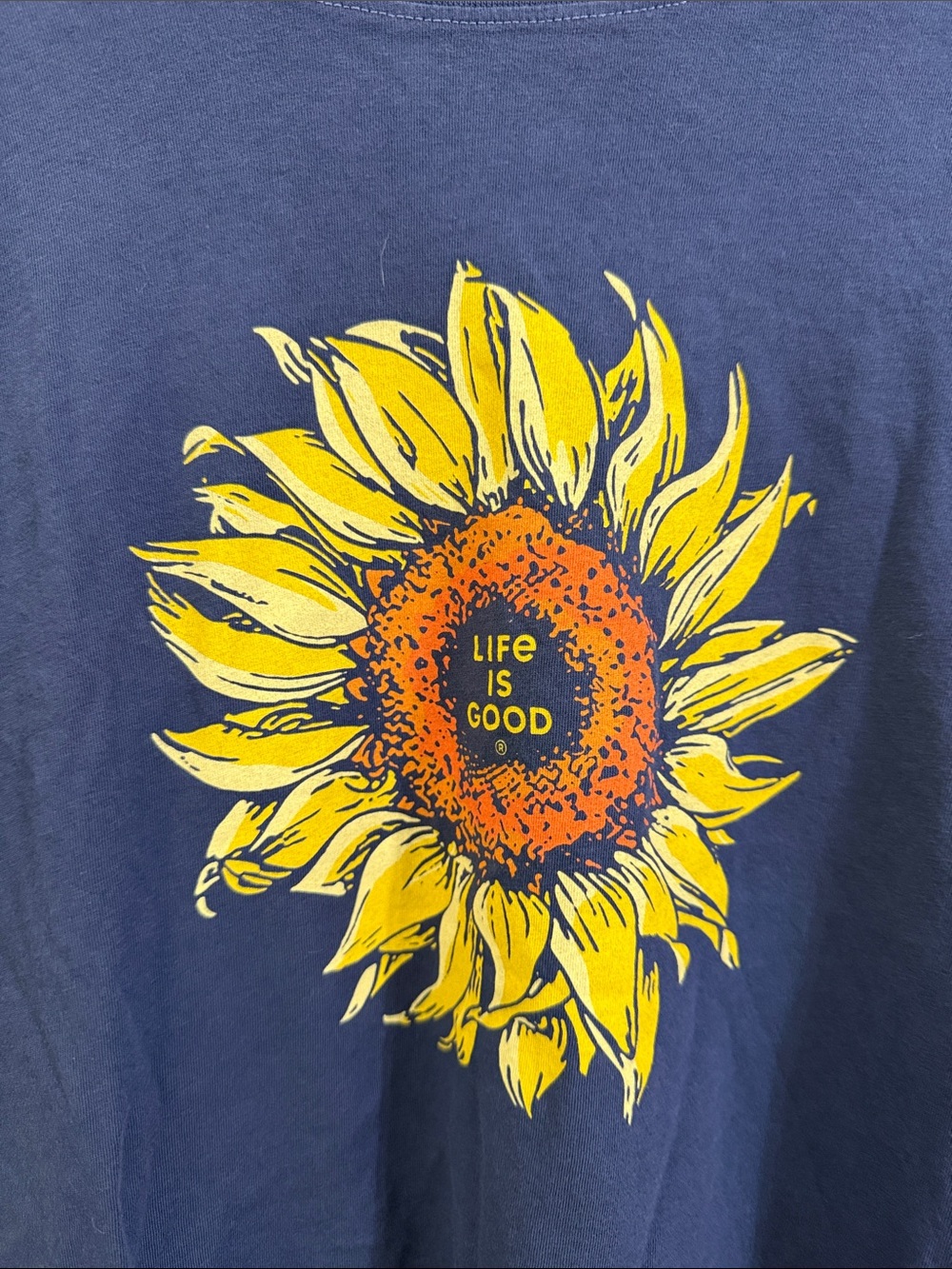 Sunflower Graphic Tee - Navy Blue - Picture 2 of 5